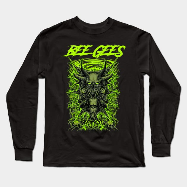 BEE GEES BAND Long Sleeve T-Shirt by Tronjoannn-maha asyik 